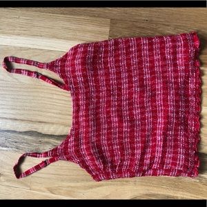 Red Hollister Cropped Top